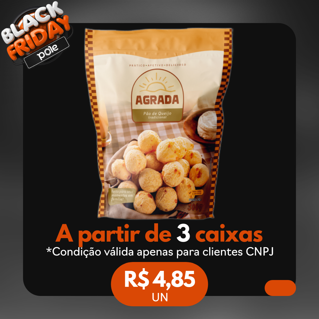 Pão de Queijo Tradicional Cong 300g - Agrada